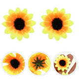 100pcs Faux Sunflower Heads Flowers for Crafts Sunflower Wedding Decorations Sunflower