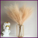 10PCS Artificial Pampas Grass Fluffy Stems Fake Plants Vase Home Decor Pampas Grass