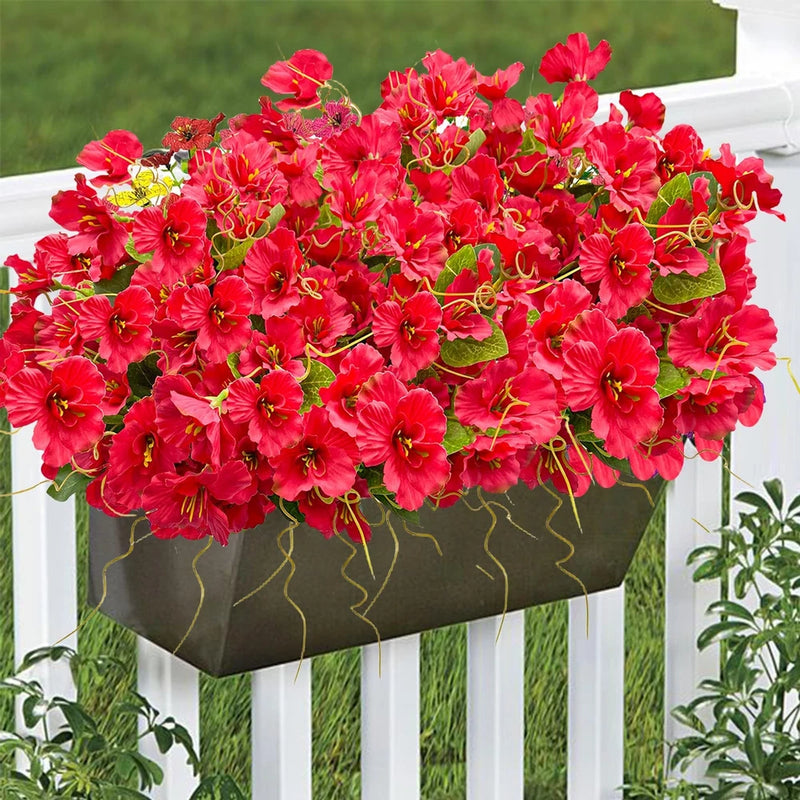 Fall Artificial Flowers for Outdoors, Summer Fake Silk Hibiscus Flowers UV Re... Sunflower