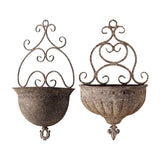 Wall Planter Iron Wall Mount Hanging Planter for Courtyard Farmhouse Garden Garden Plants