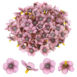 100-Pack Artificial Flower Heads, Mini Silk Faux Daisy Flowers DIY [Dark Pink] Daisies