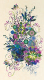 24" X 44" Panel Floral Nature Venice Jewel Cotton Fabric Panel D653.29 Flowering Plants