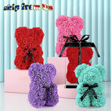 Flower Floral Foam Rose Teddy Bear Romantic Valentine's Day Gift Girlfriend Wife Roses