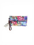 Patricia Nash Valerie Fold-Over Clutch Wristlet, French Hydrangea, NWT Hydrangea