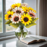 10 Pack Sunflowers Artificial Flowers - Realistic Fake Sunflowers for Home De... Sunflower