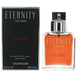 Eternity Flame by Calvin Klein, 3.4 oz Eau De Toilette Spray for Men EDT