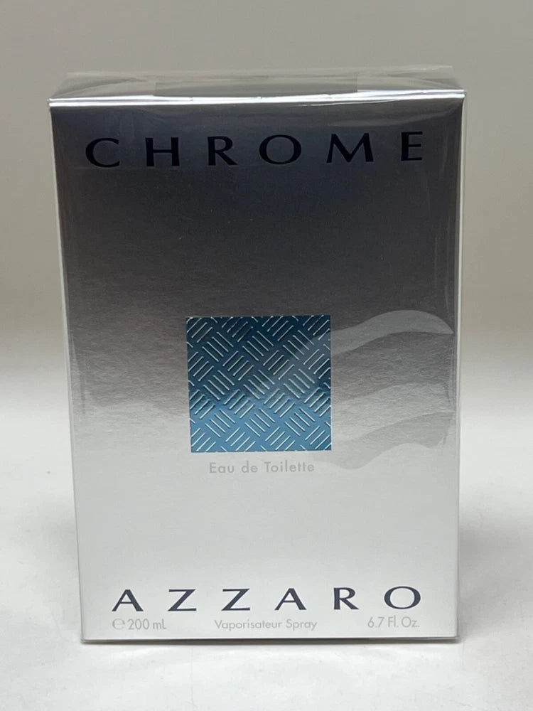 CHROME * Azzaro EAU DE TOILETTE for Men * 6.7 / 6.8 oz * BRAND NEW IN BOX SEALED EDT