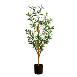 3Ft Artificial Olive Tree Mediterranean Home Decor Green Accent Plant Green Plant