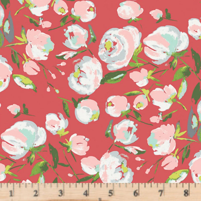 Wild Bloom  Everlasting Blooms Berry AGF 22037 Cotton Fabric half yd cont cuts Flowering Plants