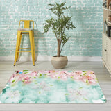 3D Pink Lilies Flower ZHUA1314 Game Non Slip Rug Mat Photo Carpet Zoe Lily