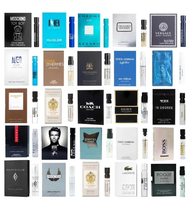 Holiday High-end Men Random Fragrance Sampler Lot of 10/20/30 - FREE SHIP EDT