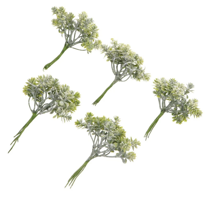 5 Pcs Artificial Plants Insert Fake for Pots Greenery Vase Flower Arrangements Green Plant
