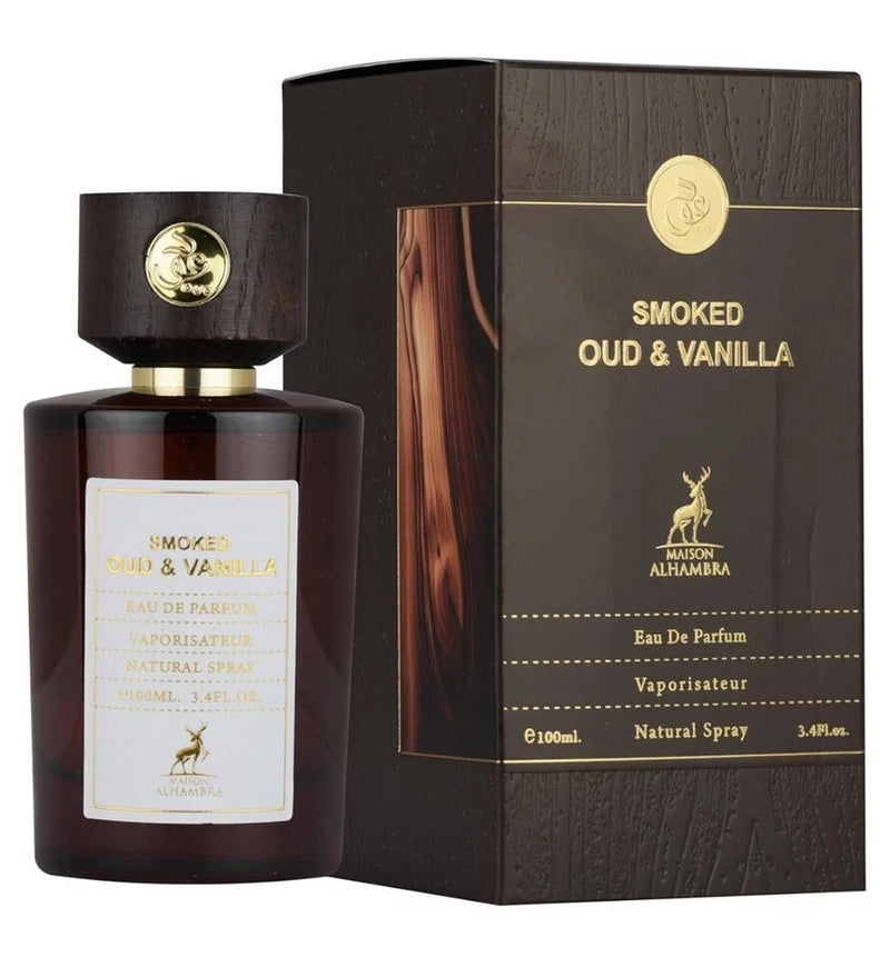 Unisex Smoked Oud & Vanilla EDP by Maison Alhambra - Luxurious 100ml Fragrance EDP