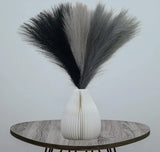 6 Pcs 17 Faux Dried Pampas Grass Black Grey Bouquet Flower Arrangement Vase Pampas Grass