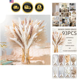 Pampas Grass Bouquet Dried Rustic Floral Home Wedding Decor 93pcs Pampas Grass