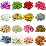 50/200X Artificial Fake Rose Flower Heads Silk Bulk Bouquet Wedding Party Decor Bouquet