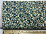 Free Spirit Land Art Stone Flowers Fabric by Odile Bailloeul - One Piece 2/3 Yd Flowering Plants
