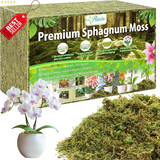 4.4LBS Sphagnum Moss 80QT Orchid Potting Mix Dried Decorative Reptile DIY - US Orchids