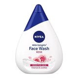 NIVEA Milk Delights FaceWash Caring Rosewater For Sensitive Skin 100ml F/S Roses