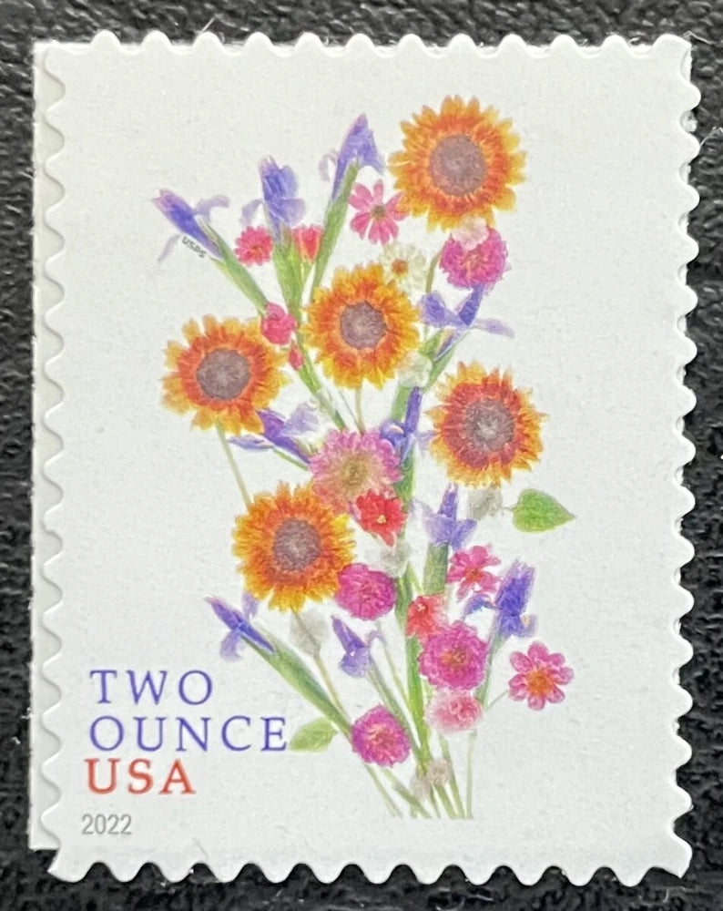2022 Scott #5682 - (78¢) 2 Ounce - SUNFLOWER BOUQUET - Single Mint NH Bouquet