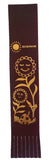 Happy Sunflowers Flower Mushroom  Brown Leather Bookmark Smiley Face Gift x Her Sunflower