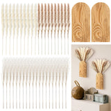 2 Pack Wooden Wall Vase with 40 Pcs Dried Pampas Grass Decor, Boho Pampas Gra... Pampas Grass