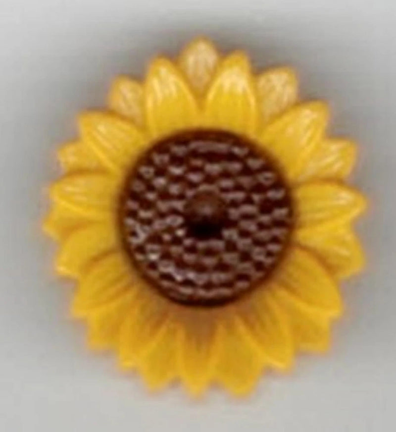 SUNFLOWERS BUTTONS Autumn Fall Flowers Sewing Scrapbooking Card Making Stamping Sunflower