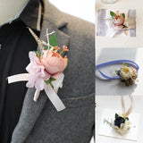 Wedding Wrist Flower Peony Hydrangea European-Style Retro Artificial Hydrangea