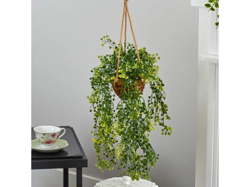 20Ó Baby Tear Artificial Plant in Hanging Basket Green Plant