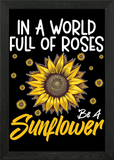 Cute Sunflower Flower Framed Wall Art Poster Canvas Print Picture Sunflower