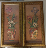 Pamela Gladding Flower Framed Prints 23" X 11" Iris Hydrangea Poppy Pair Hydrangea