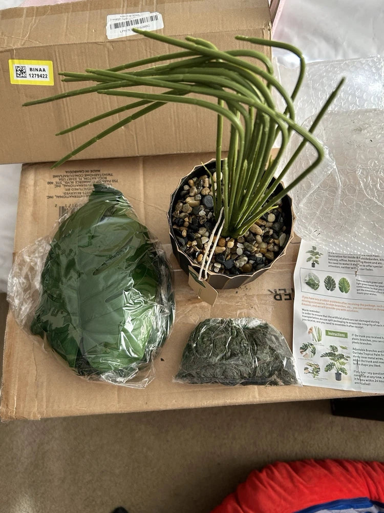 Artificial Palm Plant With Pot Green Plant