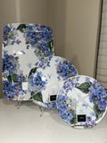 The Farmhouse Rachel Ashwell Hydrangea Melamine Plates & Platter 9 Piece Set NWT Hydrangea