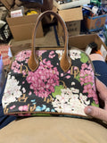 Dooney Bourke Hydrangea Monogram Domed Satchel Hydrangea