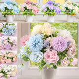1/2pc 7 Heads Artificial Hydrangea Flowers Silk Bouquet Wedding Party Home Decor Hydrangea