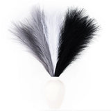 Artificial Pampas Grass 6 Stems, 45 Cm Wedding Centerpiece, White Pampas Grass