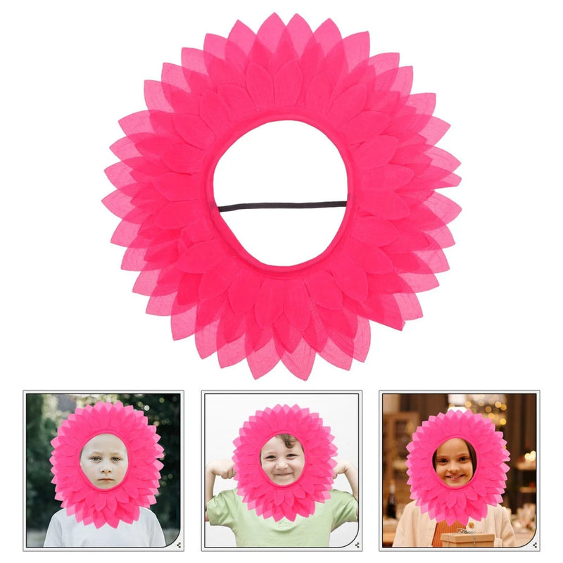 Flower Headdress Hat Funny Performance Props Christmas Sunflower Costume Sunflower