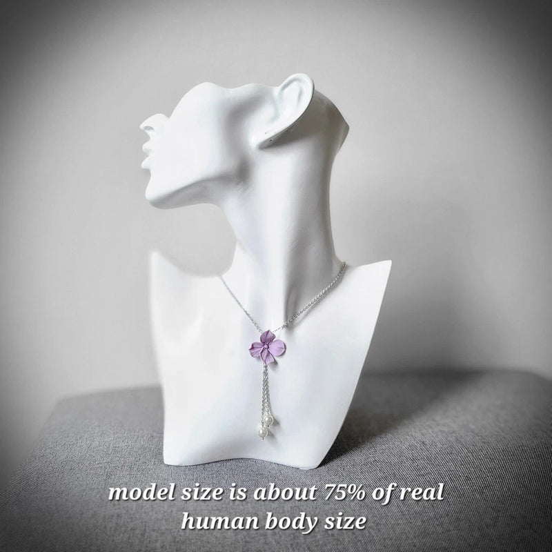 hydrangea flower necklace,wedding necklace,Spring flowers,hand made in USA Hydrangea