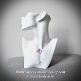 hydrangea flower necklace,wedding necklace,Spring flowers,hand made in USA Hydrangea