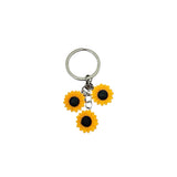 Retro Novelty Sunflower Charm Floral Keychain Sunflower