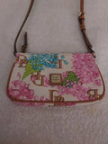 DOONEY & BOURKE HYDRANGEA MONOGRAM CREAM FLORAL CROSSBODY Hydrangea