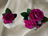 Hand Made wrist Corsage and boutonniere Set Roses
