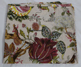 fabric by the yard handmade cotton quilting floral fabric Indian fabric for bed Flowering Plants