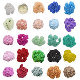 20pcs 7cm Artificial Flowers Foam Rose Fake Bride Bouquet Wedding Bouquet