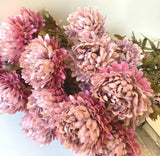 Dried Flowers Chrysanthemum Artificial Flower Stem Fake Floral Decor Wedding Dried Flower