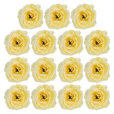 30Pcs Artificial Flower Head Fake Flowers Heads Bulk Silk Peony Heads Lemon Peony