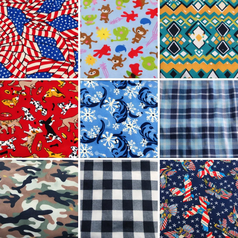 58" Novelty Prints 360gm Polyester Soft Anti-Pill Cozy Fleece Fabric 3-Yard Cut Flowering Plants