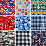 58" Novelty Prints 360gm Polyester Soft Anti-Pill Cozy Fleece Fabric 3-Yard Cut Flowering Plants