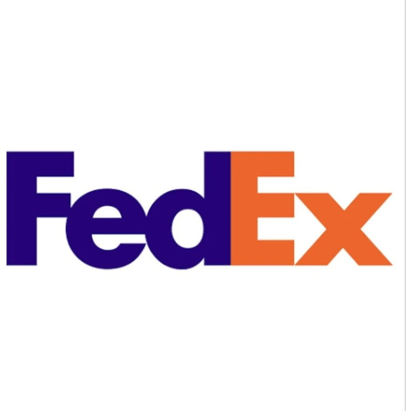 FedEx logo with purple “Fed” and orange “Ex” arrow