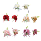 Wrist Corsage Boutonniere Wedding Party Supplie Bouquets for Banquet Gifts Bouquet